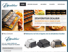 Tablet Screenshot of deshydrateurexcalibur.com